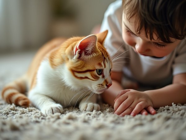 What are the best methods to introduce a cat to a new baby in the family?